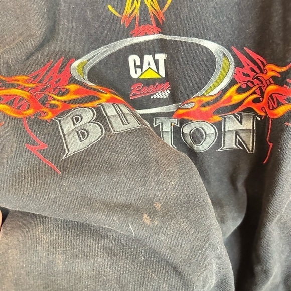 Vintage Jeff Burton #31 CAT Racing Logo T-Shirt TEE Adult Size XL RCR - Picture 7 of 7